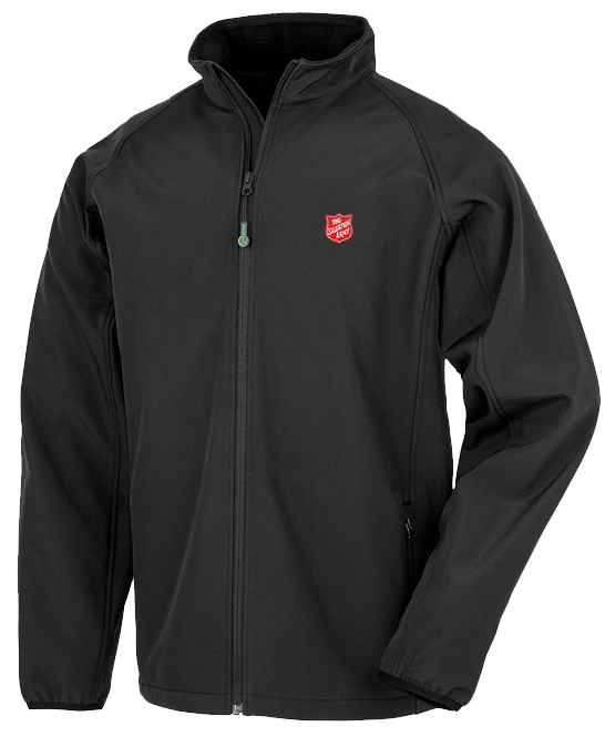 Sustainable Mens Softshell Jacket in Black